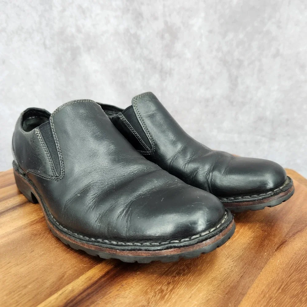 Cole Haan‎ Air Loafers Mens 7.5 M Black Leather Slip On Casual Shoes C07733